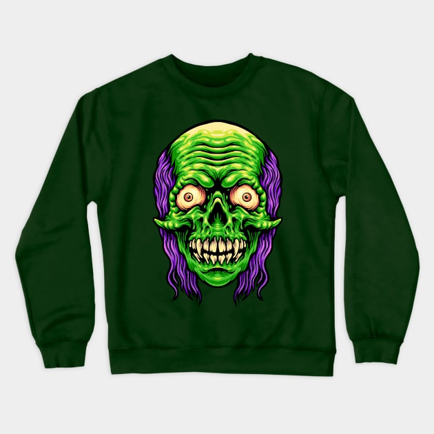 clown skull Crewneck Sweatshirt by vaktorex